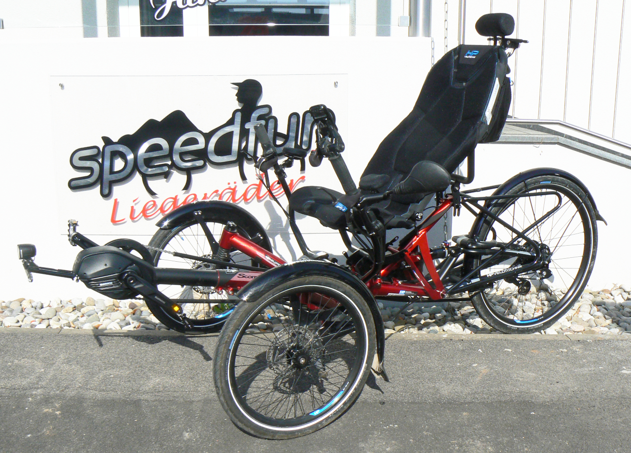 HP Velotechnik Scorpion + 26 mit E-Antrieb Shim. Steps EP8/14-Gang Rohloff