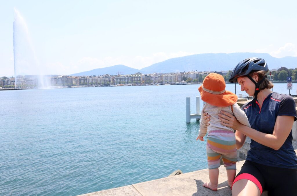 Ankunft in Genf. Hier verabschieden wir uns von der Rhône