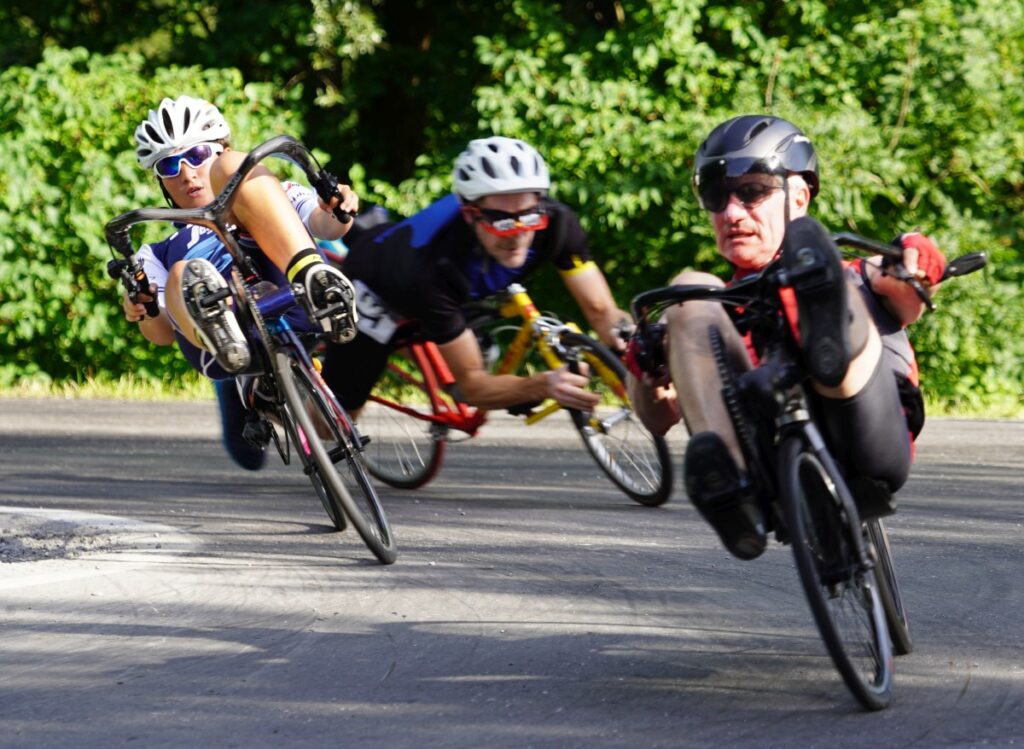 100km-Rennen: Thais Leborgne im Pulk